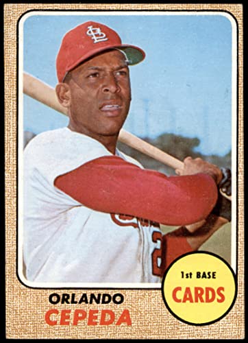 1968 Topps # 200 Orlando Cepeda St. Louis Cardinals (Baseball Card) EX Cardinals