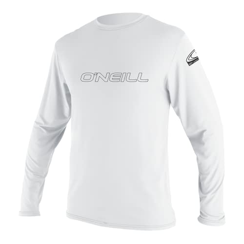 O’Neill Wetsuits Youth Basic Skins UPF 50+ Long Sleeve Sun Shirt, White, 16