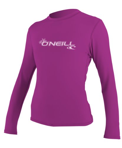 O’Neill Women’s Basic Skins Upf 50+ Long Sleeve Sun Shirt, Fox Pink, Small