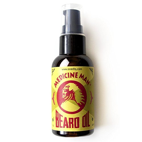 Medicine Man’s Anti-Itch Beard Oil 2 FL OZ – 100% Natural & Organic Leave-in Conditioner for Men