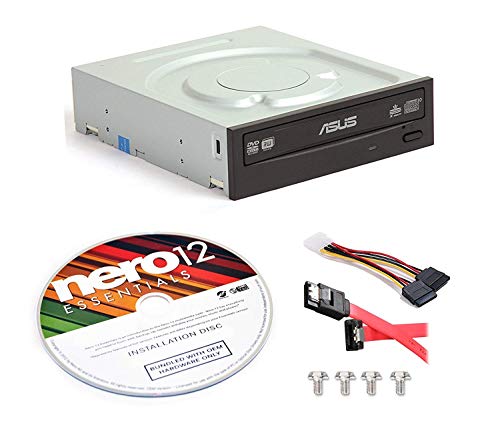 BestDuplicator Asus DRW-24F1ST-KIT 24x Internal DVD Burner + Nero 12 Essentials Burning Software + Sata Cable Kit