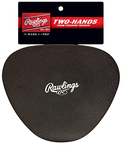 Rawlings | TWO-HANDS Foam Fielding Training Glove | Baseball/Softball | Black | Fits Either Hand