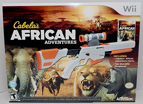 Wii Cabela’s African Adventures Bundle with Gun