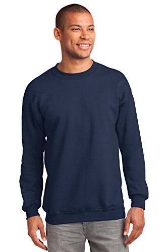 PORT AND COMPANY Men’s Ultimate Crewneck Sweatshirt, XXX-Large, Navy