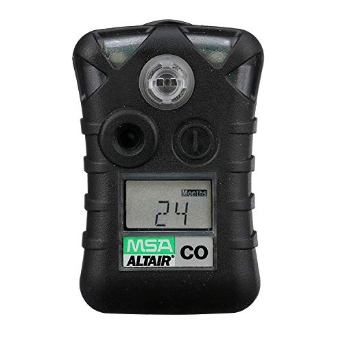 MSA 10092522 ALTAIR Single-Gas Detector – (CO) Carbon Monoxide (Low: 25ppm, High: 100ppm), Color: Black, Portable Gas Monitor, Durable, UL Standard-Approved