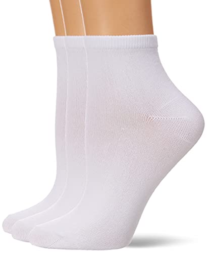 Hanes womens Comfortsoft Ankle Sock, 3-pack fashion liner socks, White Assorted, 5 9 US