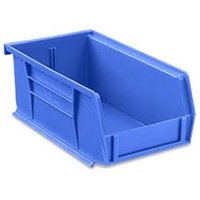 Uline Shipping Supply S-12414blu Plastic Stackable Bins Blue 7 1/2 X 4 X 3″ (Pack of 24)