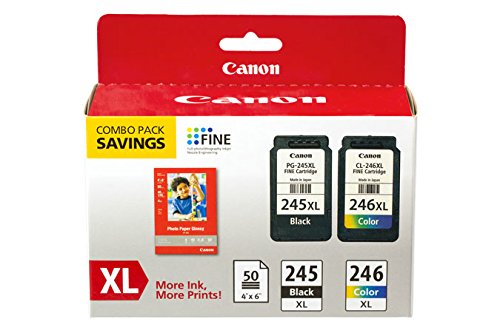 CNM8278B005 – Canon 8278B005 PG-245XL/CL-246XL Ink amp; Paper Combo Pack