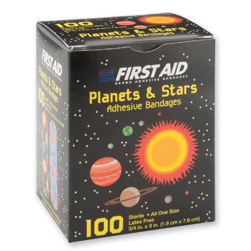 First-aid Planets & Stars Bandages – 100 Per Pack