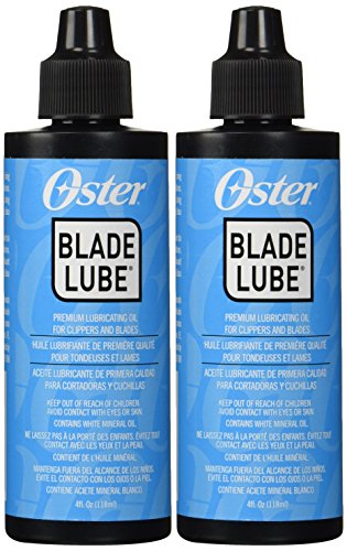 Oster Blade Lube Premium Lubricating Oil for Clippers and Blades Hair Clippers Trimmers And Groomers (Pack of 2 – 4oz per bottle)