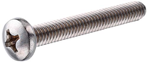 The Hillman Group 43068 4-40 x 1-1/4-Inch Stainless Pan Phillips Machine Screw, 50-Pack,Stainless Steel
