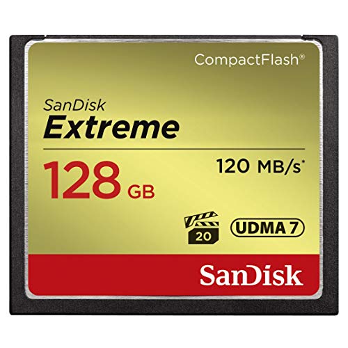 SanDisk 128GB Extreme CompactFlash Memory Card UDMA 7 Speed Up To 120MB/s – SDCFXSB-128G-G46