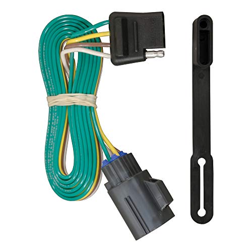 CURT 56245 Vehicle-Side Custom 4-Pin Trailer Wiring Harness, Fits Select Chevrolet Traverse, GMC Acadia, Buick Enclave