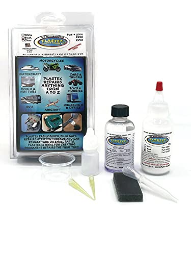 Plastex Plastic Repair Kits – Easily Glue, Repair or Remake Broken Plastic, Fiberglass, Wood & More!. (Standard Clear Kit)
