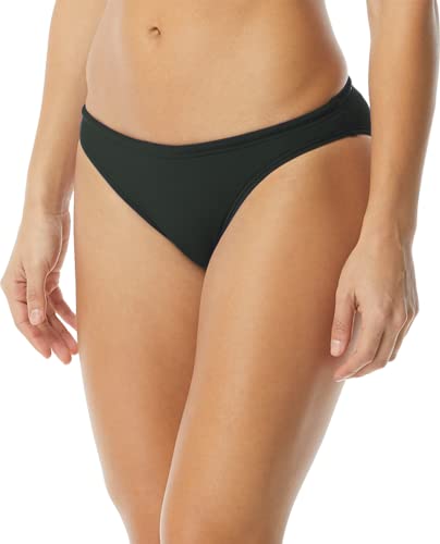 TYR Sport Women’s Standard Lula Classic Bikini Bottom for Swimming, Beach, and Workout, Black, Medium