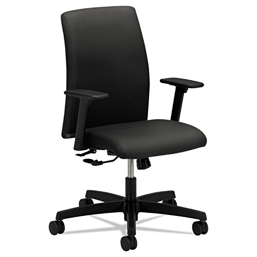 HON IT105NT10 Ignition Series Low-Back Task Chair, Black Fabric Upholstery