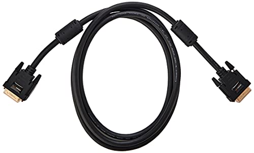 Amazon Basics DVI to DVI Monitor Adapter Cable – 6.5 Feet (2 Meters), Black