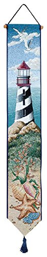 Manual Woodworkers & Weavers Tapestry Bell Pull, Lighthouse View (TBPLHV)