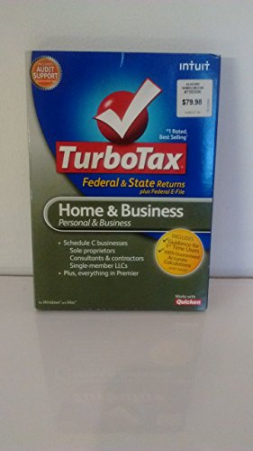 TurboTax Home and Business Federal & State Returns + E-File 2012 Win/Mac