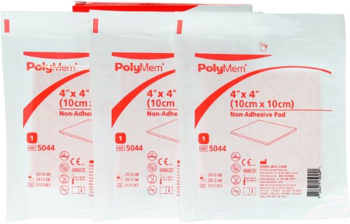 Polymem 4″ x 4″ Non-Adhesive Pad Wound Dressing, 3 Count (Pack of 1)
