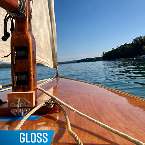 TotalBoat – 409314 Gleam Marine Spar Varnish, Gloss and Satin Polyurethane Finish for Wood, Boats and Outdoor Furniture (Clear Gloss Quart) | The Storepaperoomates Retail Market - Fast Affordable Shopping