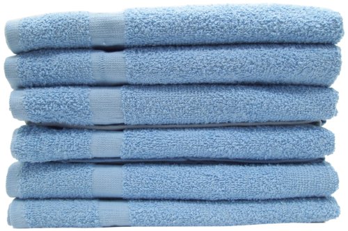 DeRoyal TT1627CAM3-BLUEA Terry Cloth Towel, Light Blue