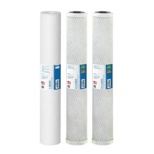 APEC Water Systems FILTER-SET-LITE US MADE Commercial Grade Replacement Pre-Filter Set for Light Commercial Reverse Osmosis Water Filter System Stage 1, 2&3