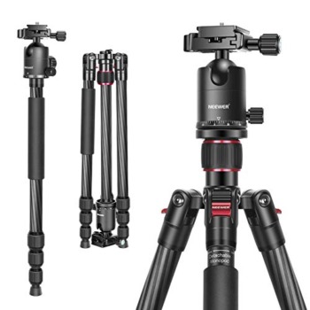 Neewer Carbon Fiber 66 inches/168 centimeters Camera Tripod Monopod with 360 Degree Ball Head,1/4 inch Quick Shoe Plate,Bag for DSLR Camera,Video Camcorder,Load up to 26.5 pounds/12 kilograms | The Storepaperoomates Retail Market - Fast Affordable Shopping