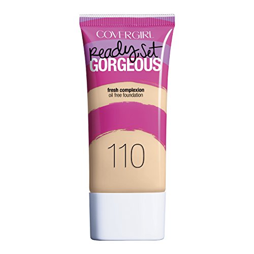 COVERGIRL Ready Set Gorgeous Foundation, 1 Tube (1 oz), Creamy Natural Tone, Liquid Foundation, Oil-Free All Day Formula (packaging may vary)