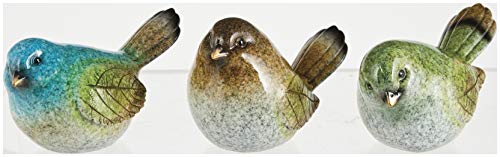 Ganz Polystone Leaf Birds Figurine Home Decor Set of 3 Assorted