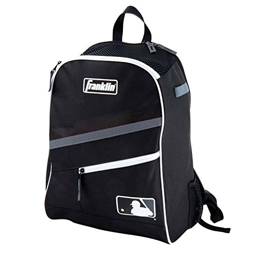 Franklin Sports MLB Youth Baseball Bag – Kids Baseball Backpack for Baseball, T Ball, Softball – Youth Baseball Bat Bag – Boys + Girls Equipment Bag
