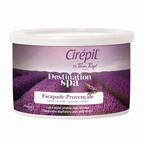 Cirepil – Destination SPA, Escale Provençale – 400g / 14.11 oz Wax Tin – Light Lavender Scent – All-Areas & All Hair Type – Gel Texture