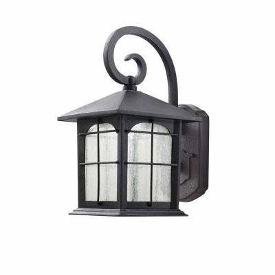 Home Decorators Collection Aged Iron Outdoor LED Wall Lantern