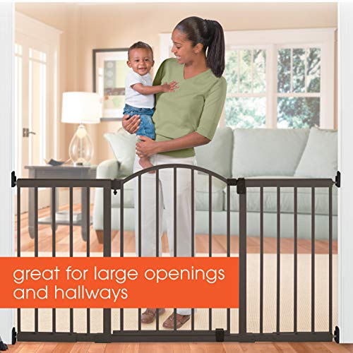 Summer Metal Expansion Ultra Wide Extra Tall Walk-Thru Baby Gate, Bronze Finish – 36” Tall, Fits Openings of 44” to 71” Wide, Baby and Pet Gate for Extra Wide Doorways | The Storepaperoomates Retail Market - Fast Affordable Shopping