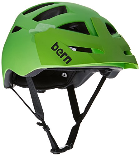 Bern Unlimited Morrison Helmet with Green Visor, Matte Neon Green, XX-Large/3X-Large