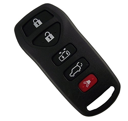 KEMANI Keyless Remote Entry Key FOB Shell Case Replacement Fit For 2004-2009 Nissan Quest 5 Button No Chips