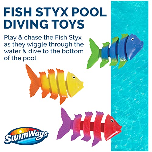 SwimWays Fish Styx Kids Fish-Shaped Pool Diving Toys (3 Pack), Bath Toys & Pool Party Supplies for Kids Ages 5 and Up | The Storepaperoomates Retail Market - Fast Affordable Shopping