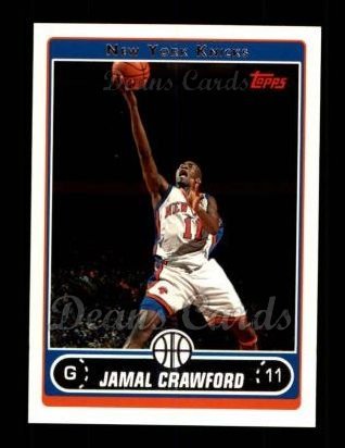 2006 Topps # 141 Jamal Crawford New York Knicks (Basketball Card) NM/MT Knicks Michigan