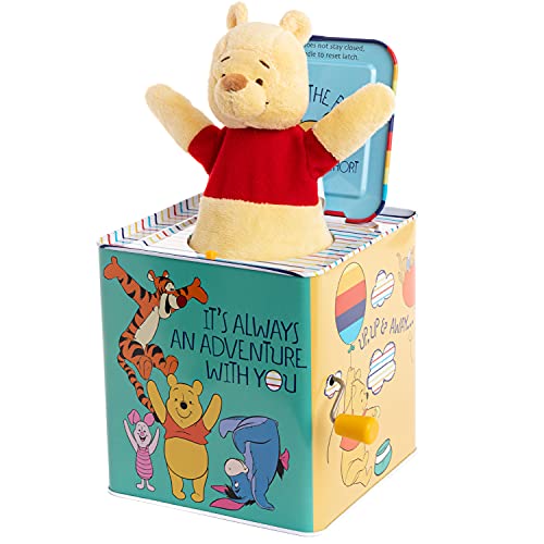 KIDS PREFERRED Disney Baby Winnie The Pooh Jack-in-The-Box – Musical Toy for Babies Multi ,6.5″