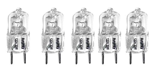 Anyray (5)-Pack Replacement Light Bulb 120V 20-Watt for Microwave AP4380308 20W