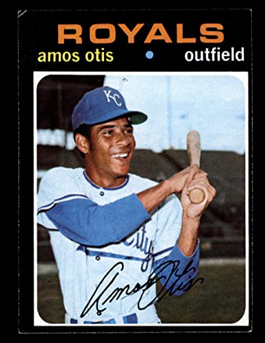 1971 Topps # 610 Amos Otis Kansas City Royals (Baseball Card) EX Royals
