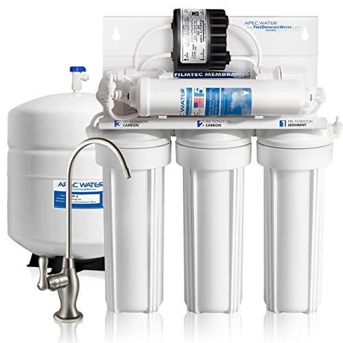 APEC Top Tier Supreme Boosted Performance with Permeate Pump Ultra Safe Reverse Osmosis Drinking Water Filter System for Low Pressure Homes (ULTIMATE RO-PERM)