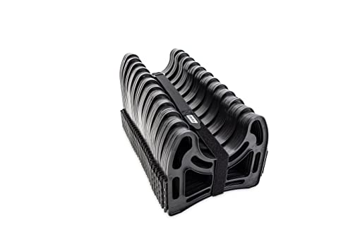 Camco Sidewinder RV Sewer Hose Support | Features a Lightweight, Flexible, and Durable Frame | Curve Around Obstacles | 30 Feet, Black (43061)
