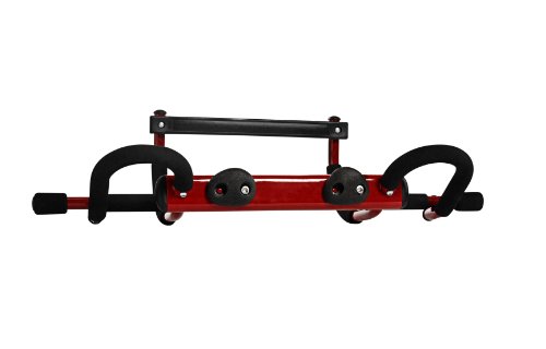 Stamina Pull Up Bar for Doorway w/ Smart Workout App – Portable Door Gym Chin Up / Pull Up Station & Push Up Bar w/ Multiple Grip Positions for Home Gym