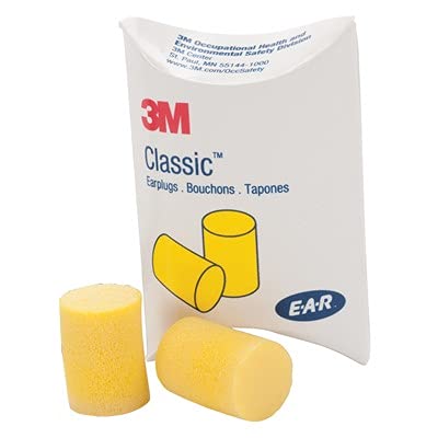 3M – Ear Classic Ear Plugs – 50 Pairs Of Individually Wrapped Ear Plugs
