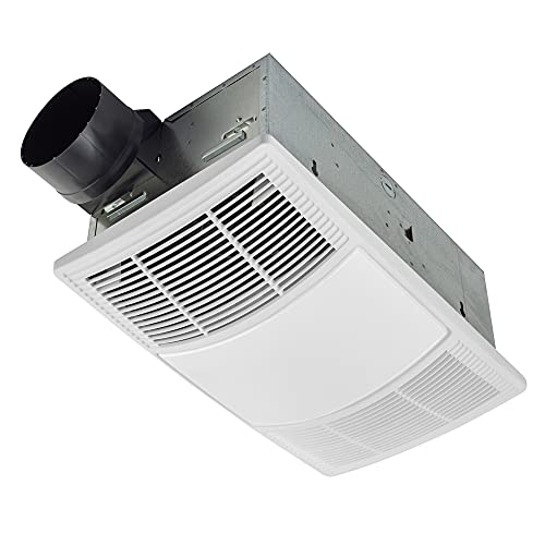 Broan-NuTone Non-Lit PowerHeat Bathroom Exhaust Fan and Heater, 80 CFM, 1.5 Sones, White