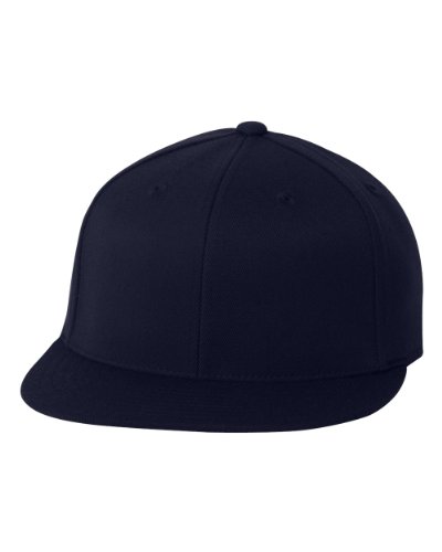Flexfit Premium Flatbill Cap – Fitted 6210 – Small/Medium (Dark Navy)