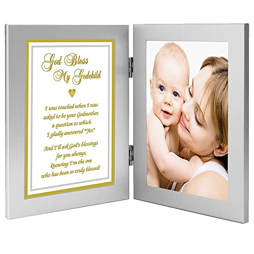 Poetry Gifts Baptism Godchild Gift from Godmother- Add 4×6 Inch Photo