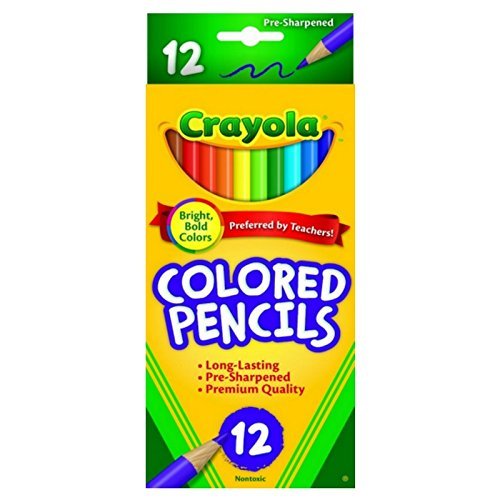 Crayola 68-4012 Colored Pencils, 12-Count, Case of 48, Assorted Colors