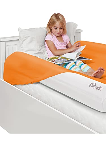 {2-Pack} Shrunks Inflatable Bed Rail for Toddlers, Kids, Adults, and Elderly | Portable Toddler Bed Bumpers for Travel or Home | Blow Up Bed Guard Rail for Twin, Full, Queen, King Size Beds